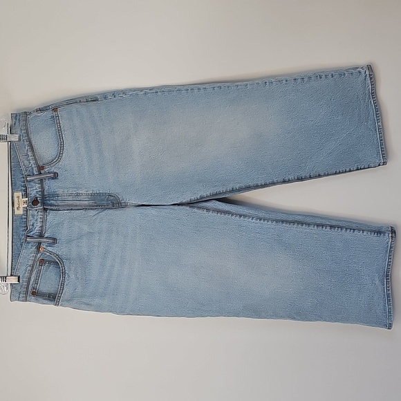 Madewell Wide Leg 5 Pocket Blue Jeans Boho Hippie Throwback 70s Festival - Picture 12 of 12